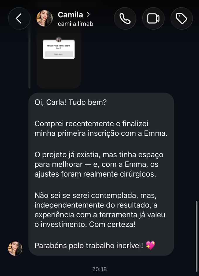 Depoimento de Camila Lima
