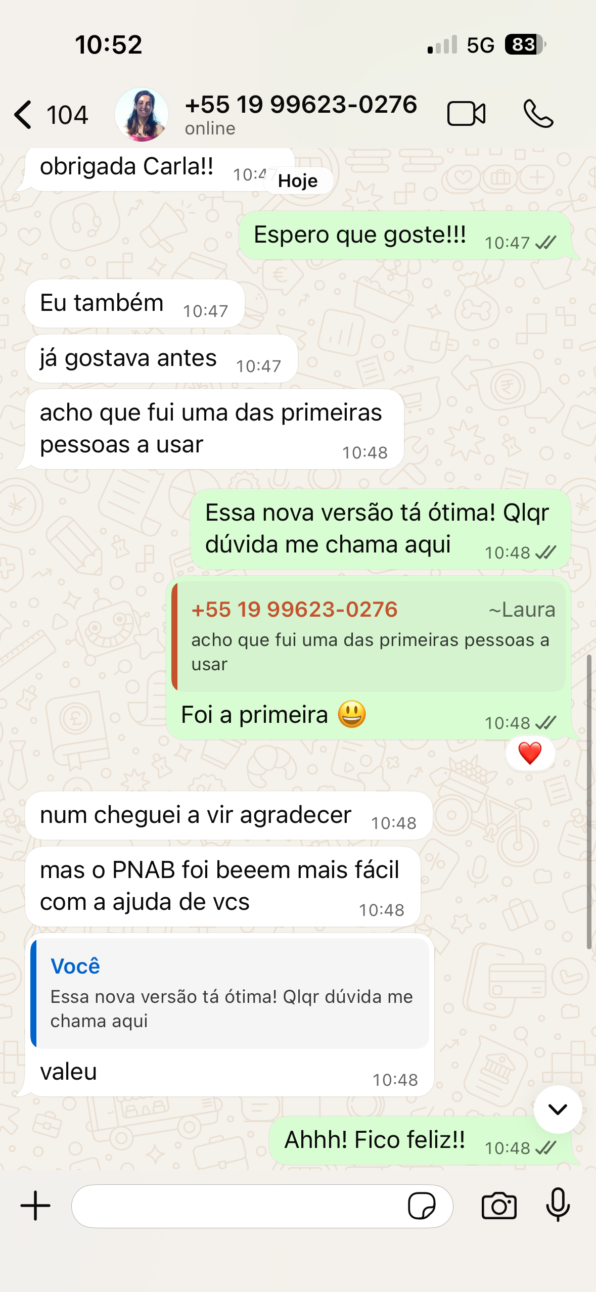 Depoimento de Laura